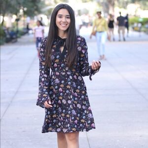 Romeo + Juliet Couture Paisley and Floral Print Midi Dress Size: Small​